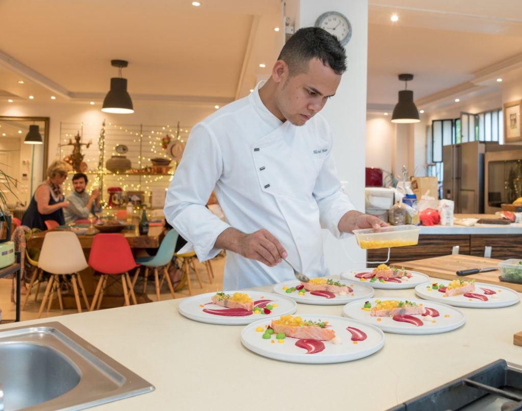 le chef en service