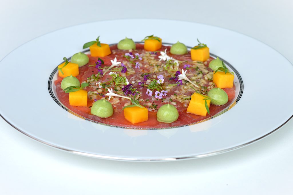 Carpaccio de thon rouge