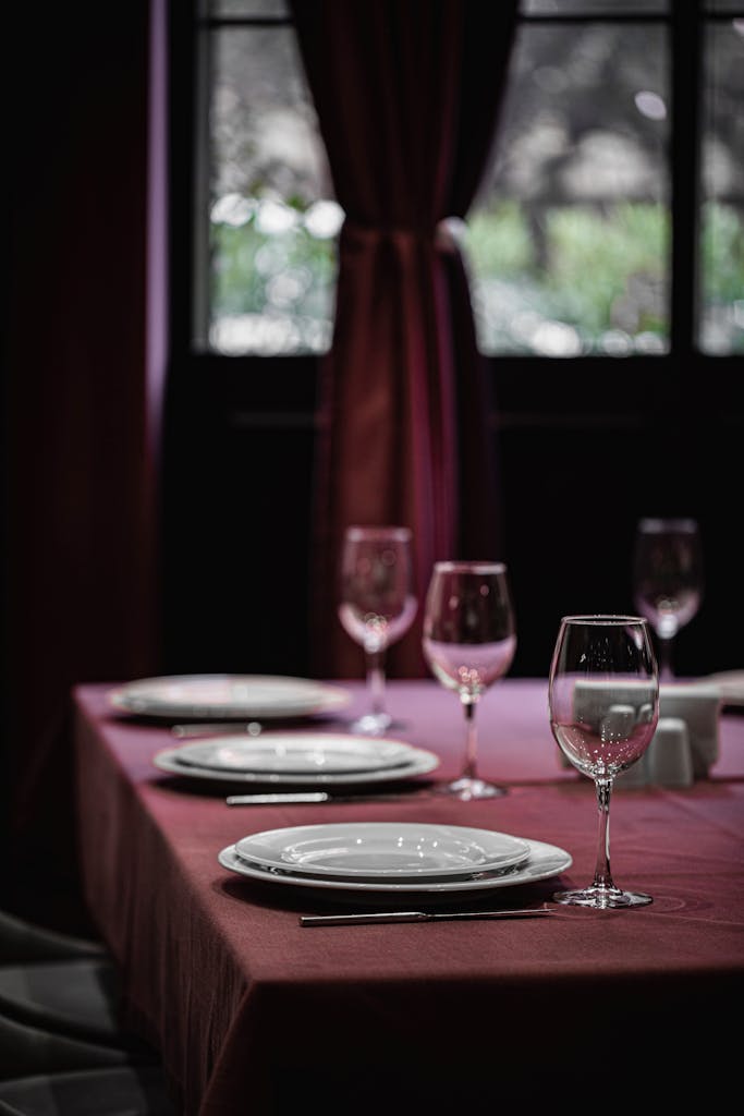 Une table dressée avec élégance 